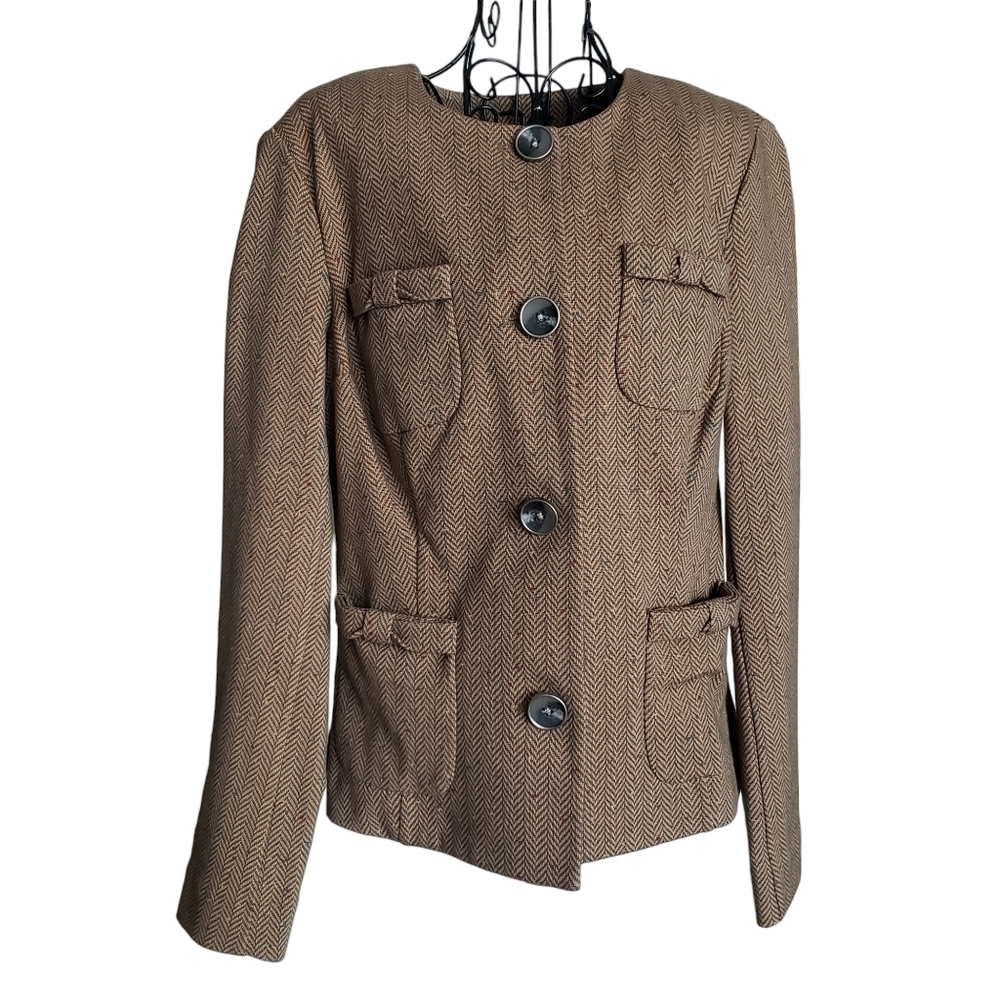 šCabi 3170 Herringbone Fleck Penny Blazer, Size XS - Picture 6 of 14